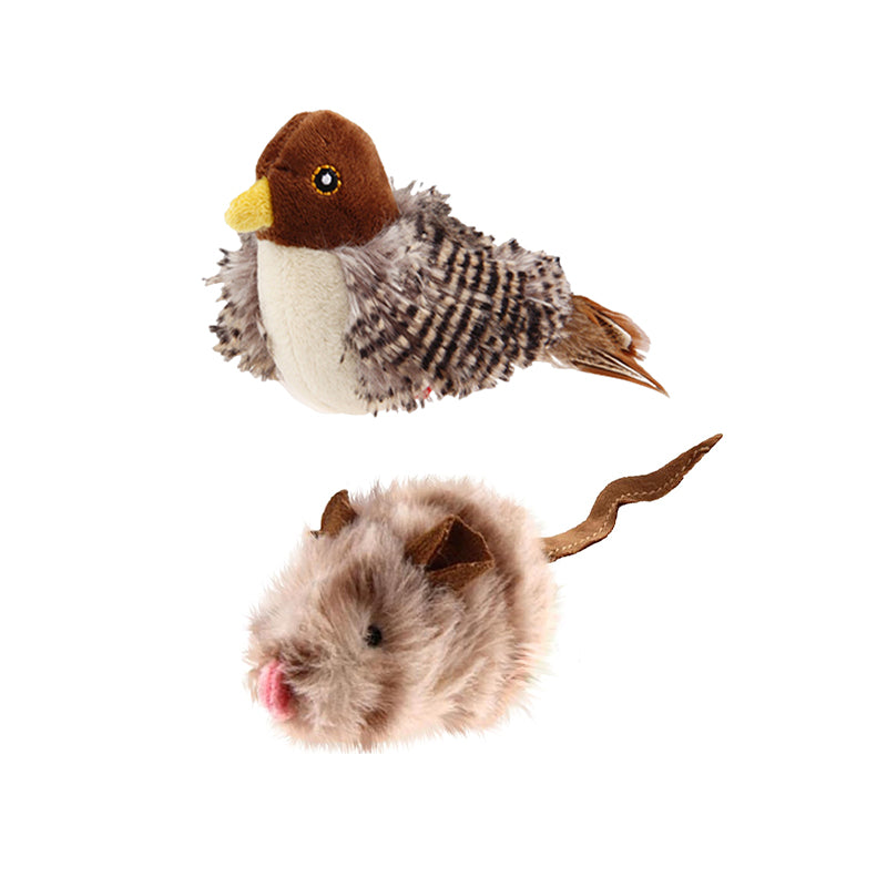 Flappy Chirping Bird Cat Toy（🏆 2024 Rated Cat Play Toy Innovation）