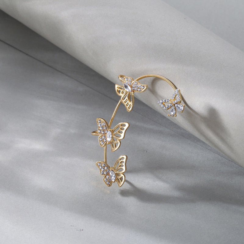 Zircon Butterfly Earrings