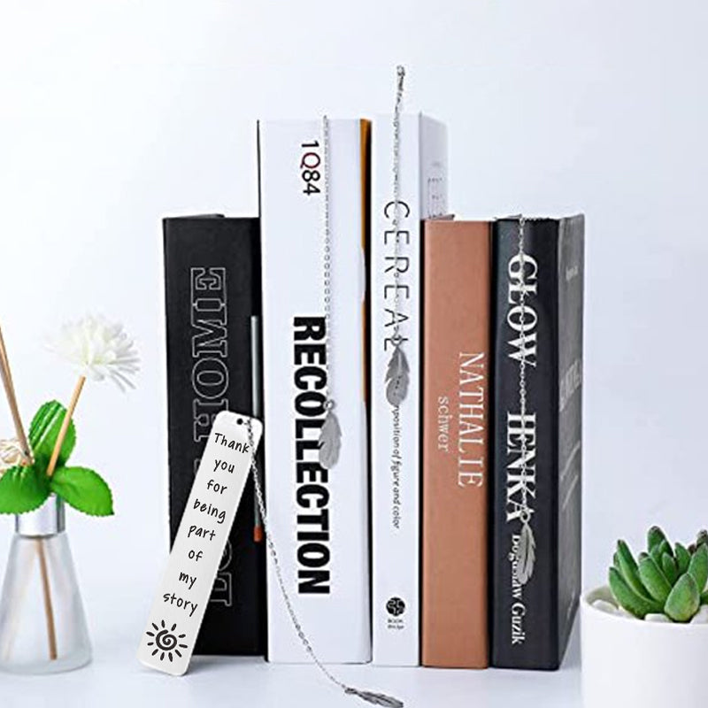 Long Stainless Steel Bookmark