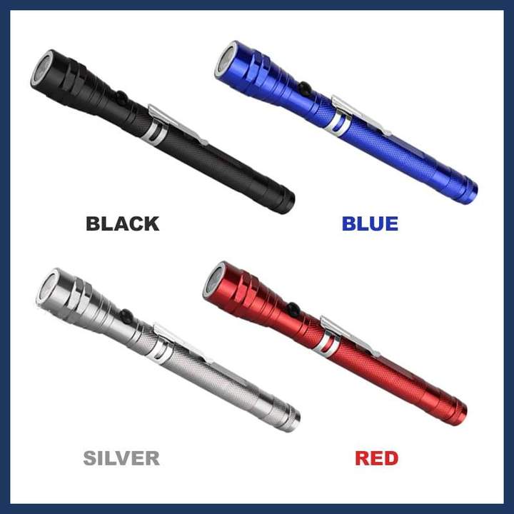 Telescoping Magnetic Pickup Flashlight