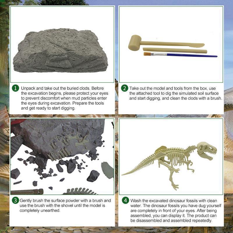 DIY Archaeological Mining Dinosaur Fossil Toys