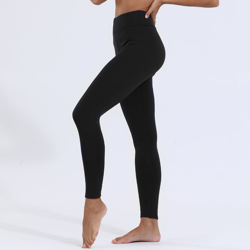 Women's Fleece-Lined Shaping Thermal Leggings for Outer Wear