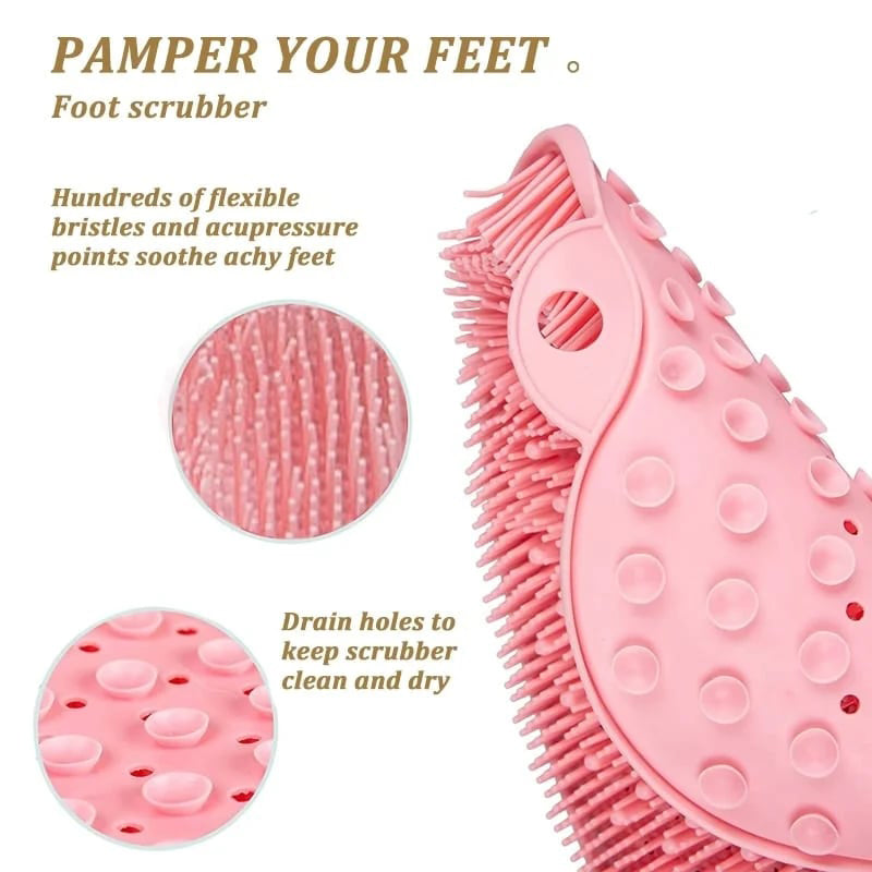 Shower Foot and Back Scrubber Massage Pad