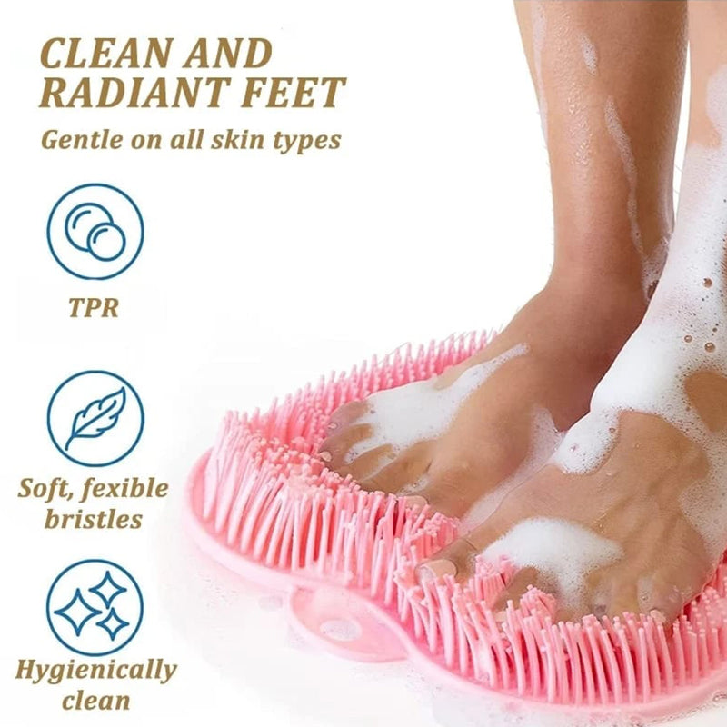 Shower Foot and Back Scrubber Massage Pad