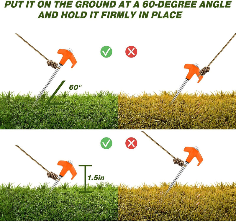 Tent Stakes Heavy Duty