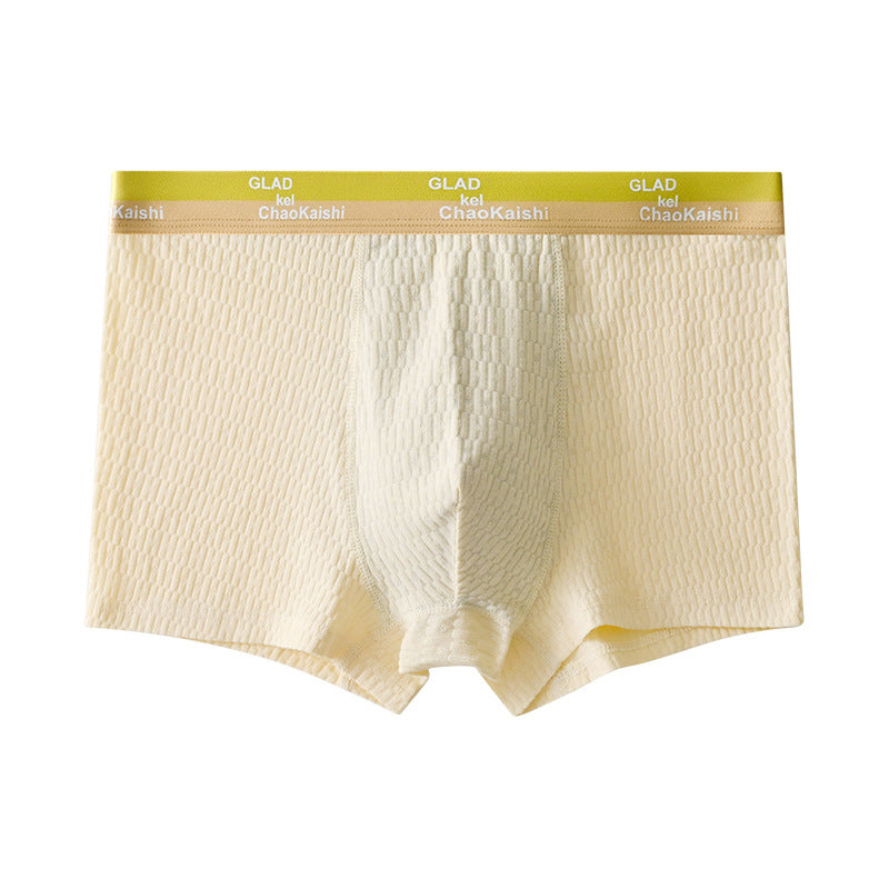 Cotton Men's Boxer Briefs Antibacterial Breathable Sweat Absorbent