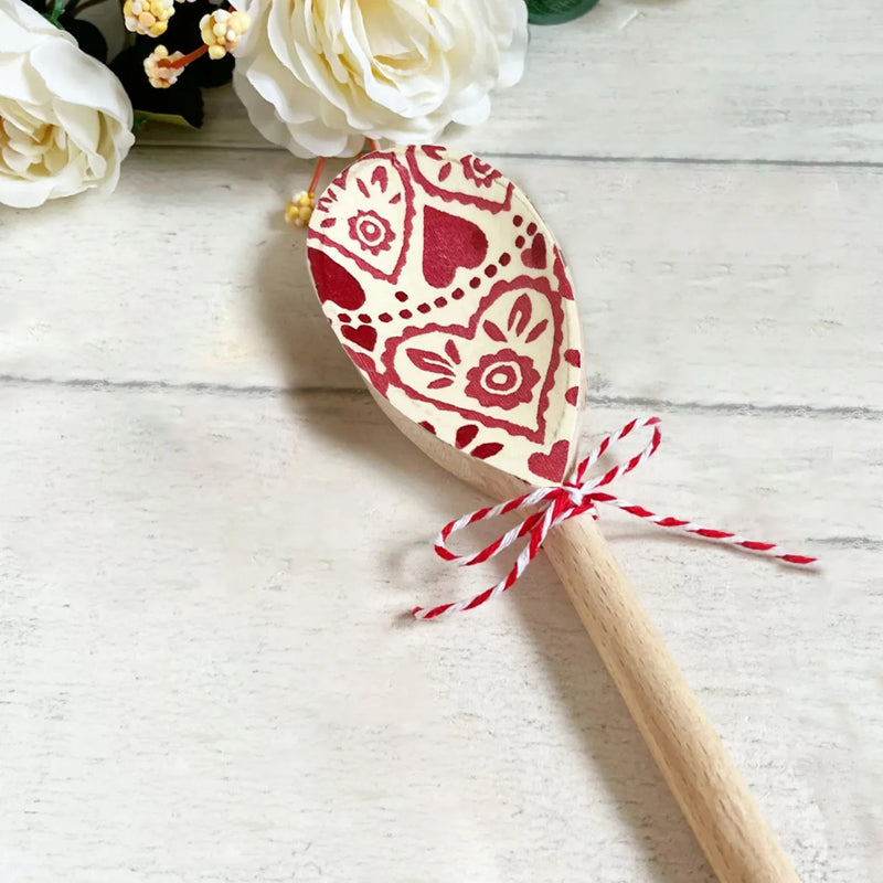 Exquisite Design Christmas Decorative Wooden Spoons