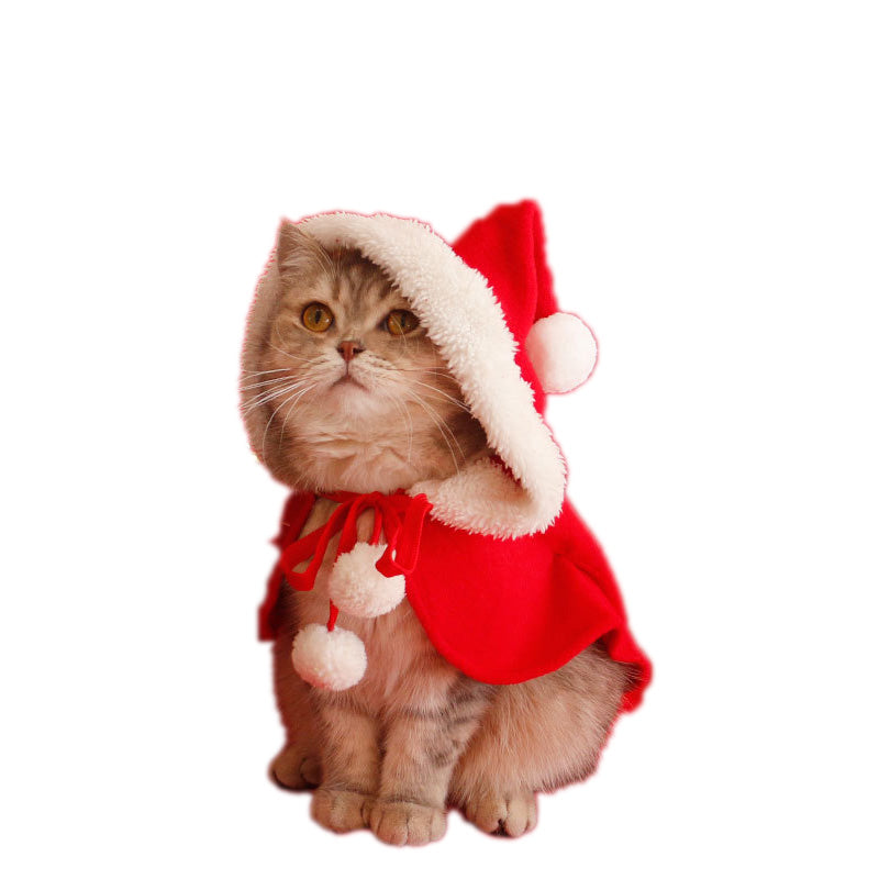 Pet Christmas Hooded Cape