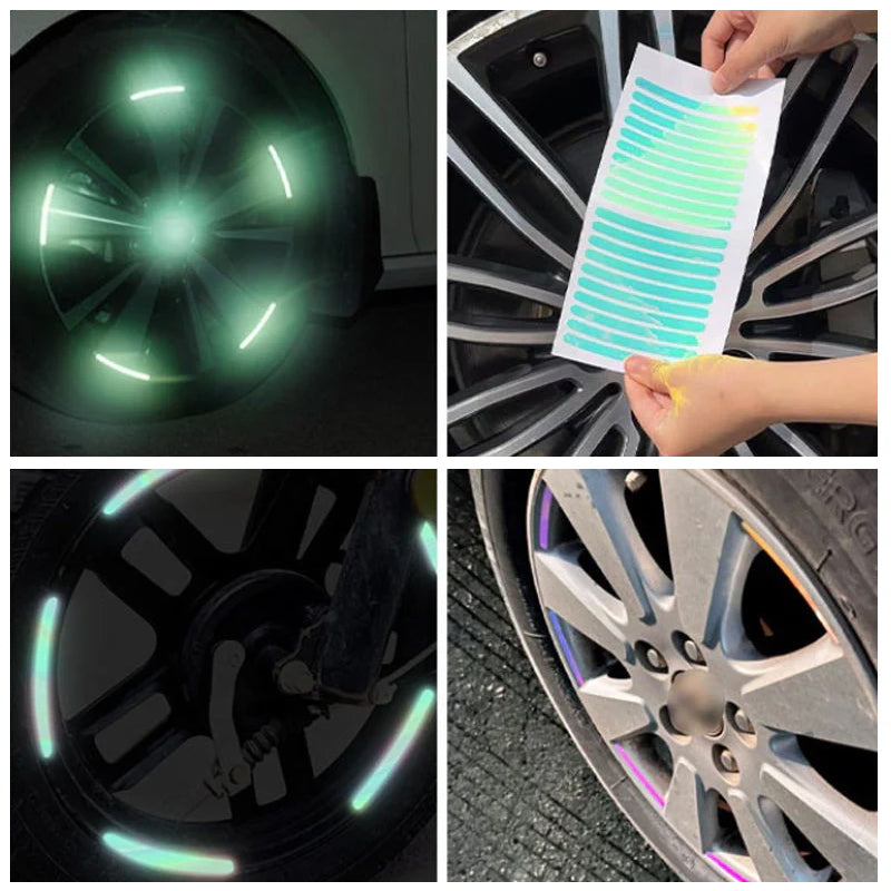 Reflective Car Wheel Rim Stickers