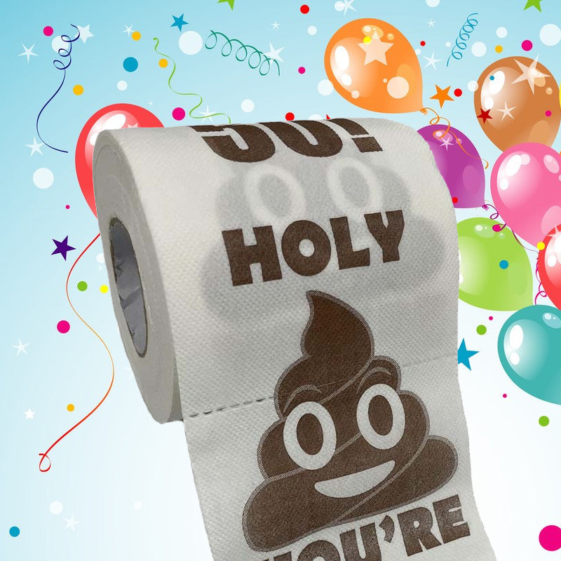 Poop Happy Birthday Printed Roll Paper