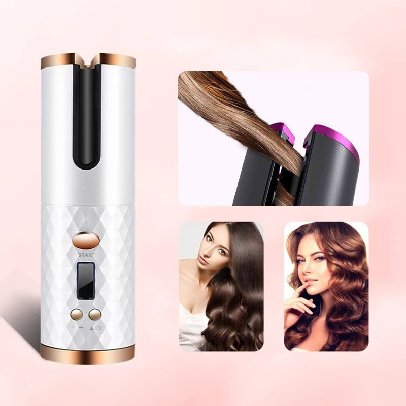 Wireless Auto Rotation Curling Iron