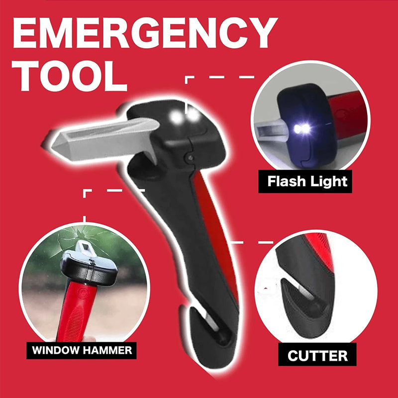 4 in 1 car evacuation hammer and door handle