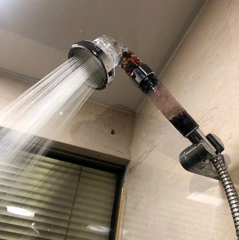 Crystal Gravel Shower Head Multi-Filter Shower Head