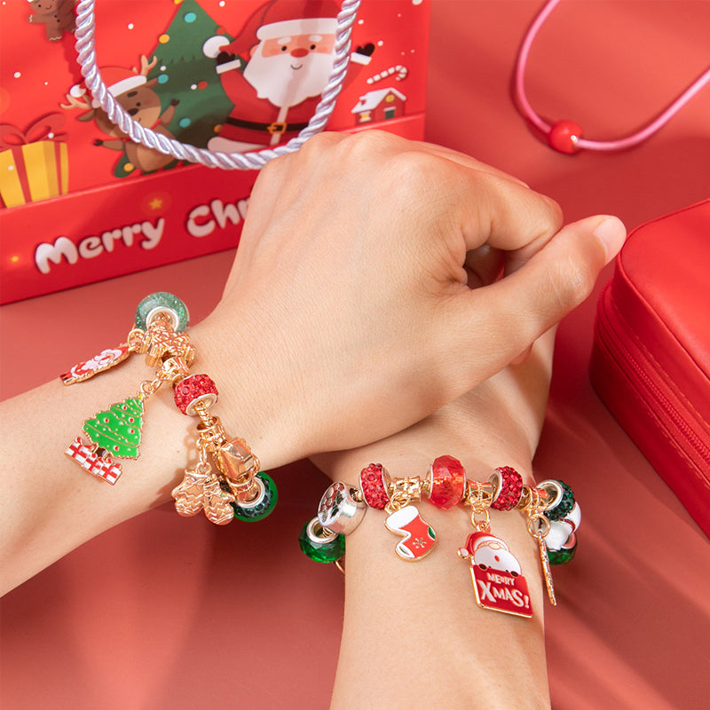 DIY Gorgeous Christmas Bracelet Set