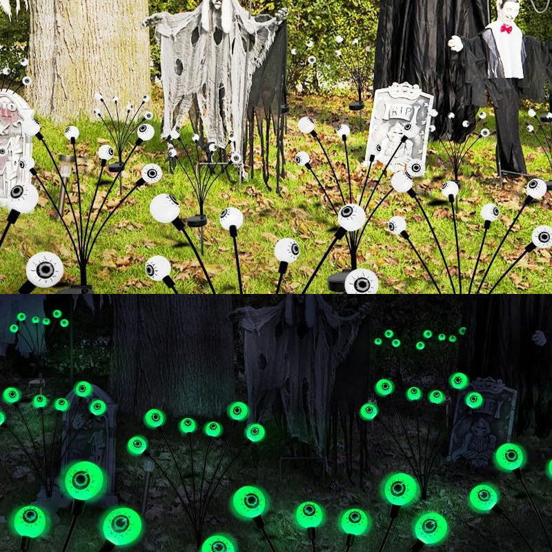 Outdoor Solar Scary Eyeball Lights