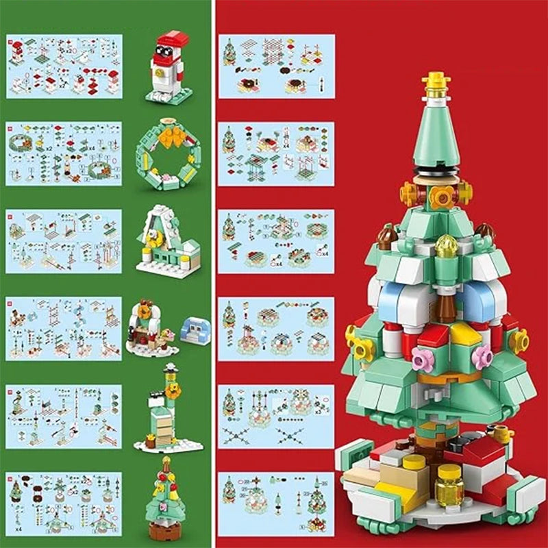 Christmas advent calendar surprise building block set