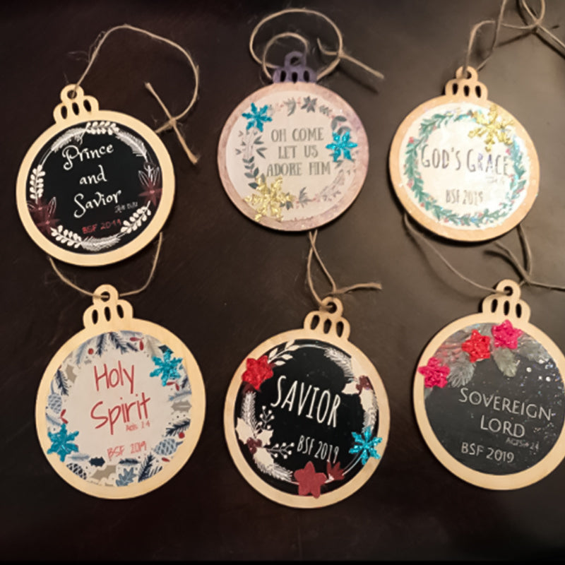 DIY Christmas hanging decorations (30 pcs)