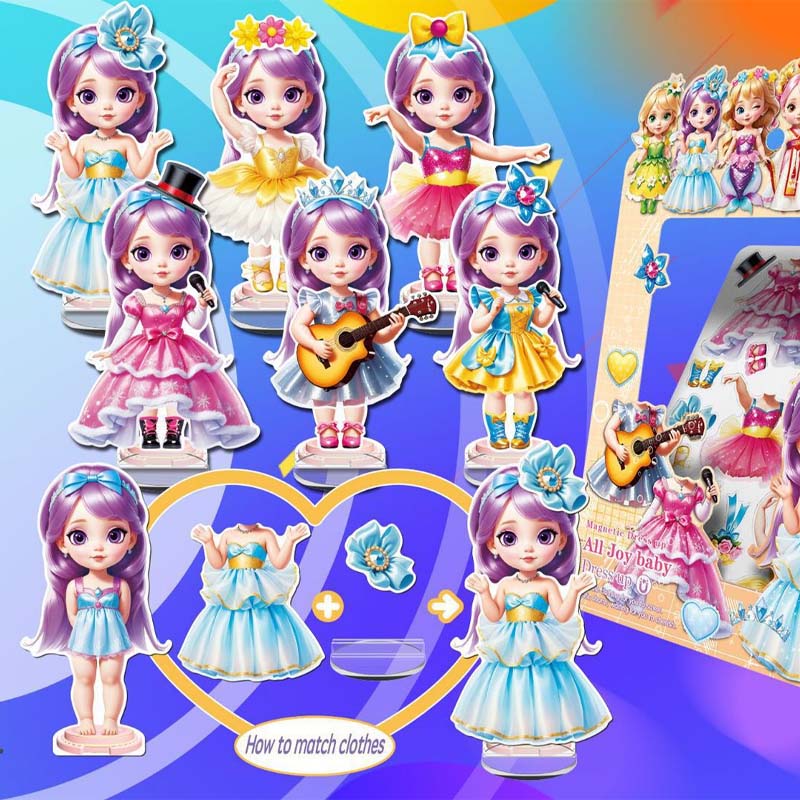 Magnetic Princess Dress-Up Stickers