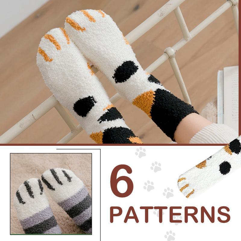 Thick Warm Cute Cat Claw Floor Socks