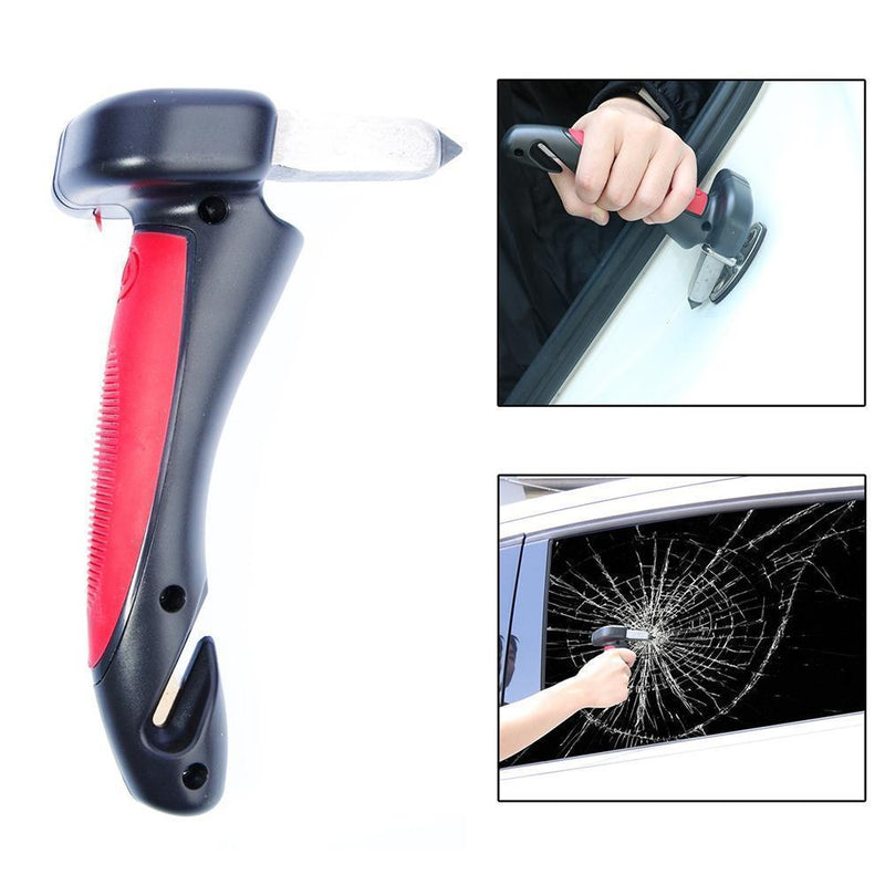 4 in 1 car evacuation hammer and door handle