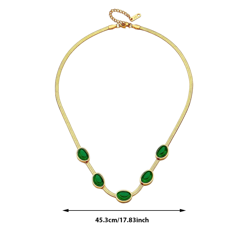 Emerald Necklace Bracelet