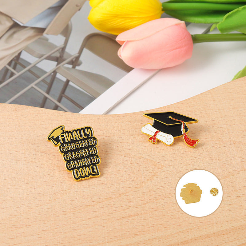 Graduation Season Metal Commemorative Pin