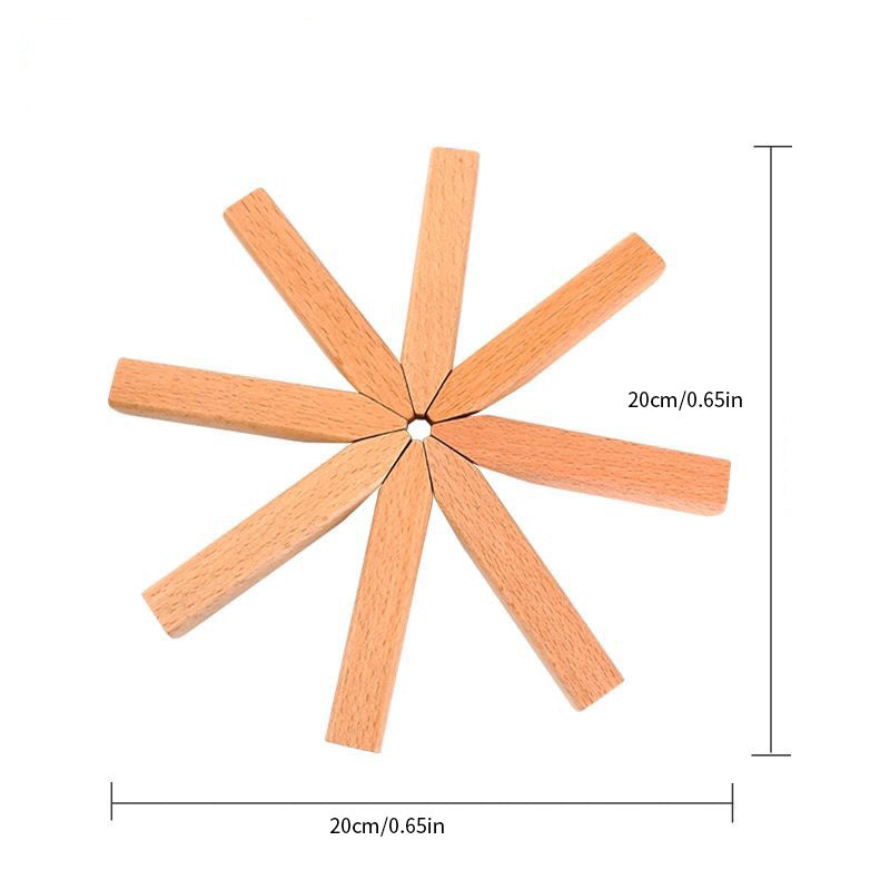 Solid wood insulating underlay