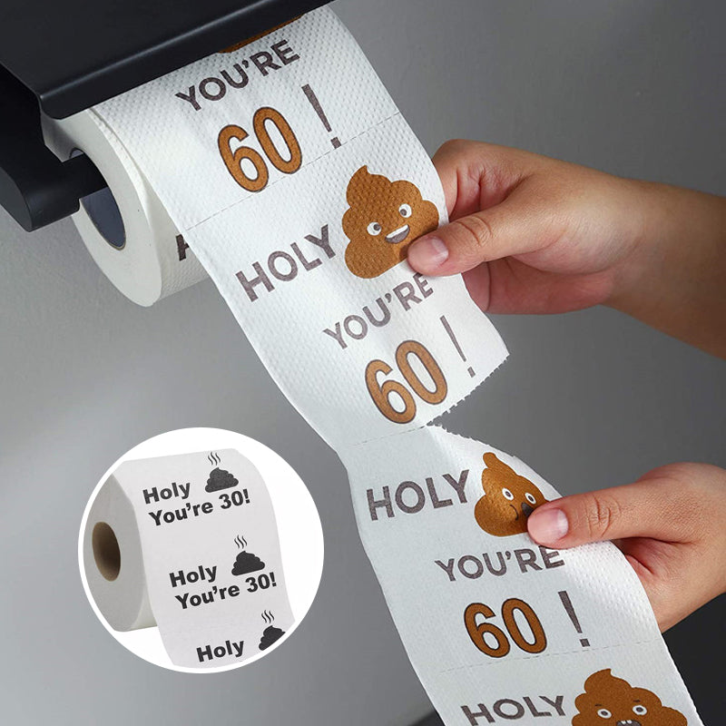 Poop Happy Birthday Printed Roll Paper