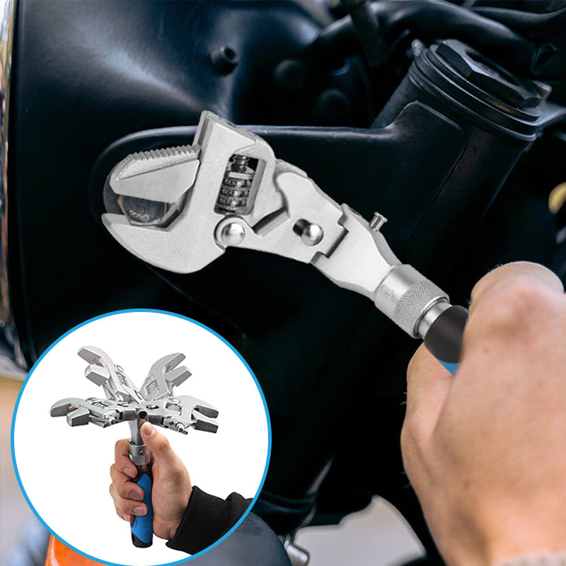 5 in 1 retractable adjustable wrench