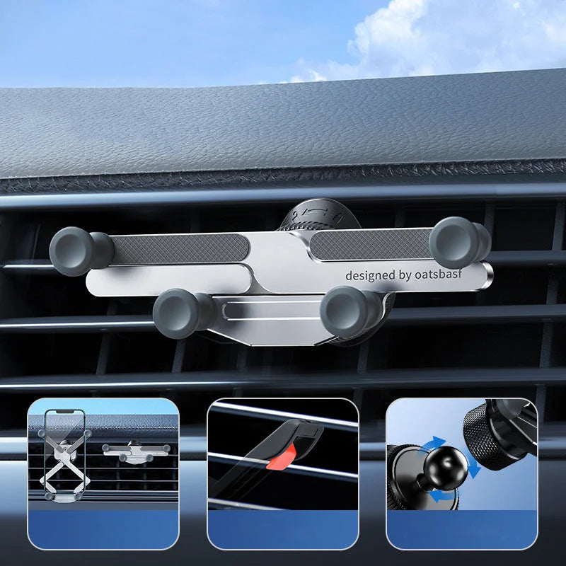 Invisible Rotatable Air Vent Mount Car Phone Holder