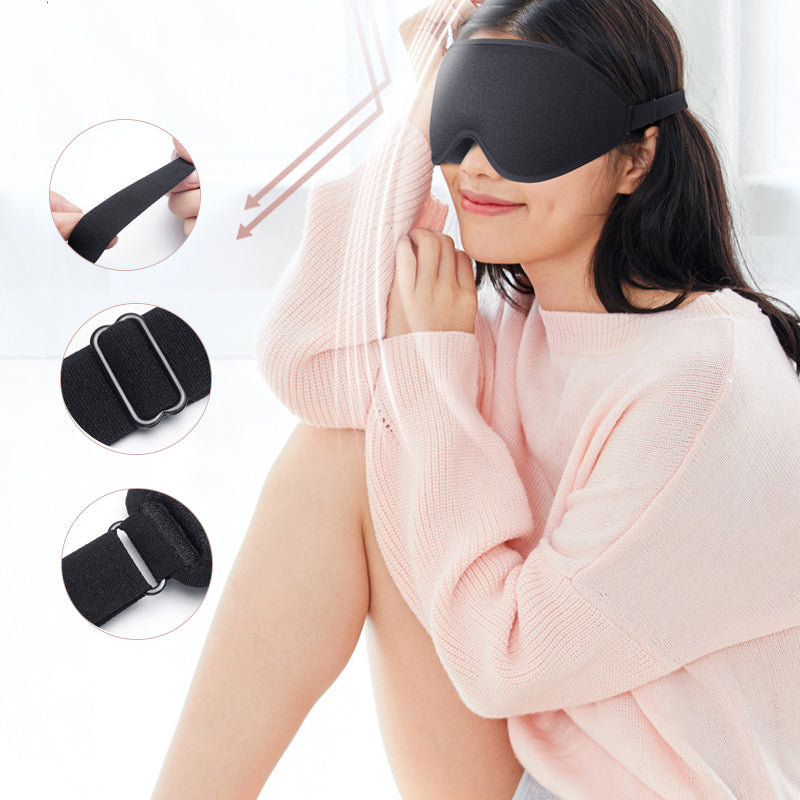 3D light-shielding memory foam sleeping mask