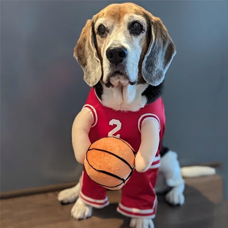 Dog Basketball Costume with Ball