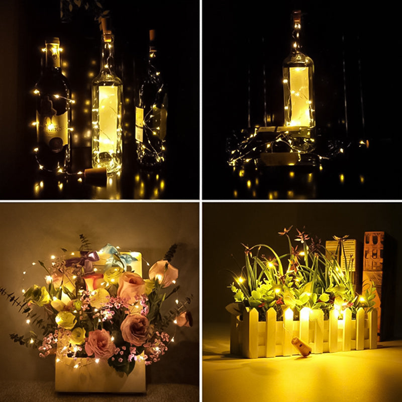 LED bottle light cork night light DIY deco gift