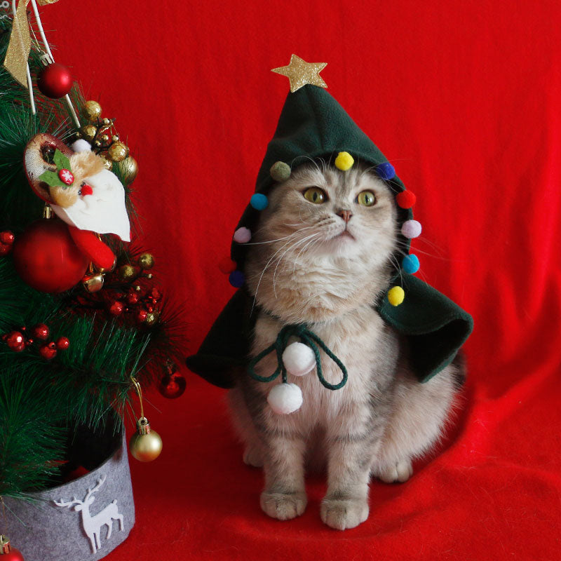 Pet Christmas Hooded Cape