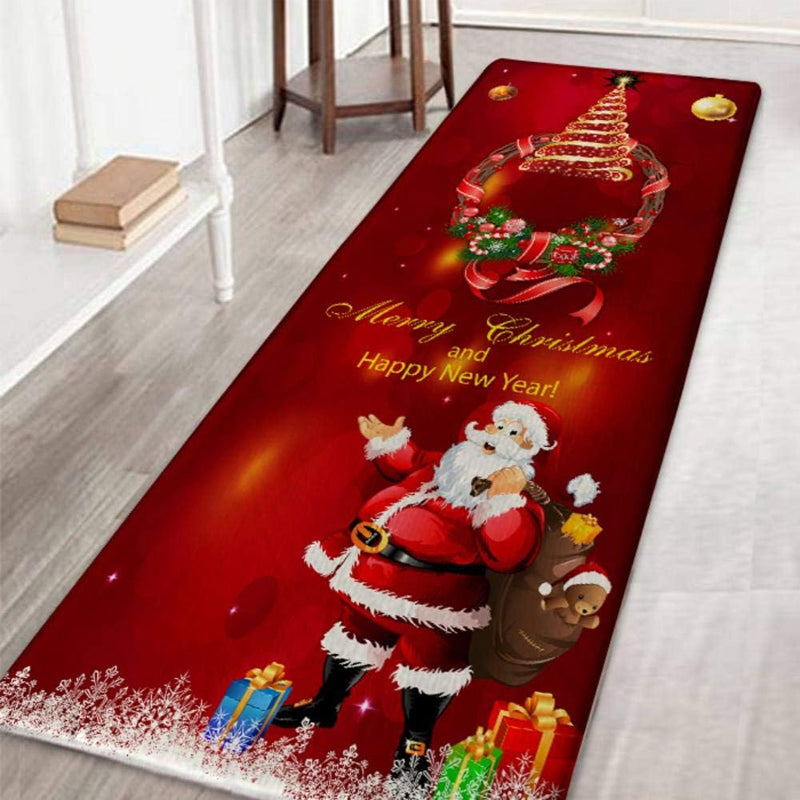 Kitchen Anti-Slip Flannel Printed Entry Floor Mats