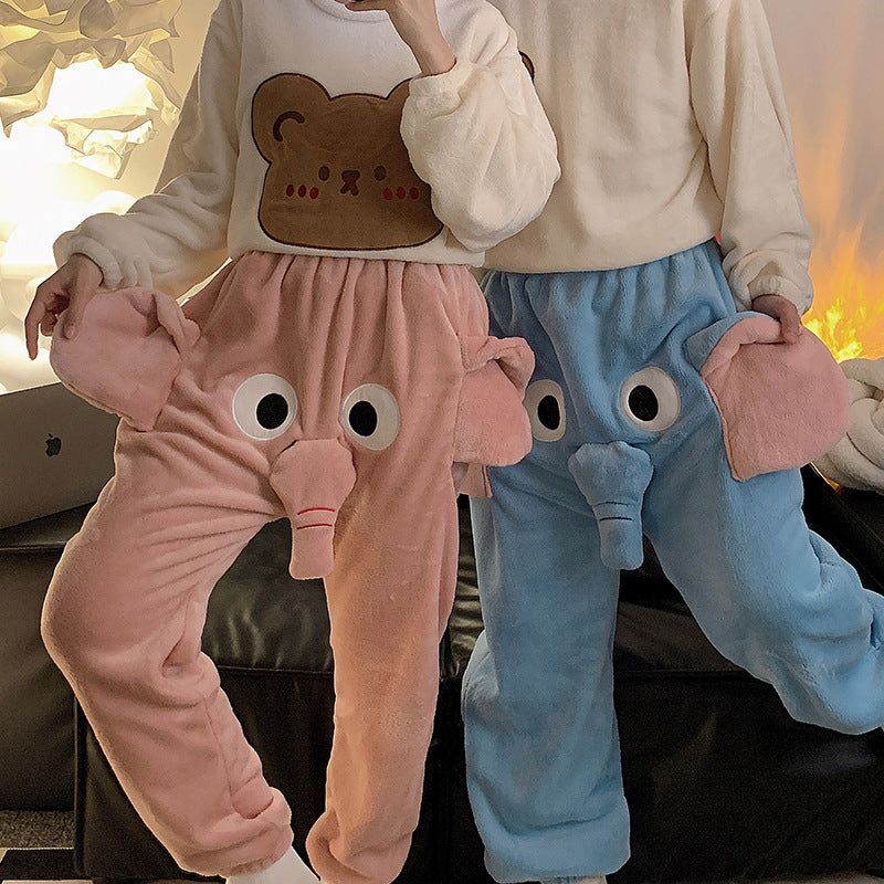 Funny elephant loungewear pants