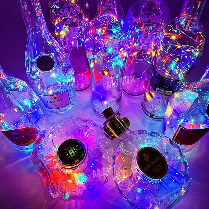 LED bottle light cork night light DIY deco gift