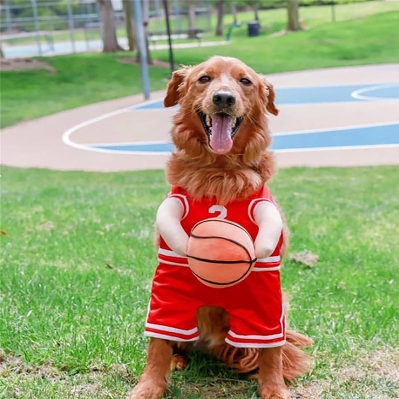 Dog Basketball Costume with Ball