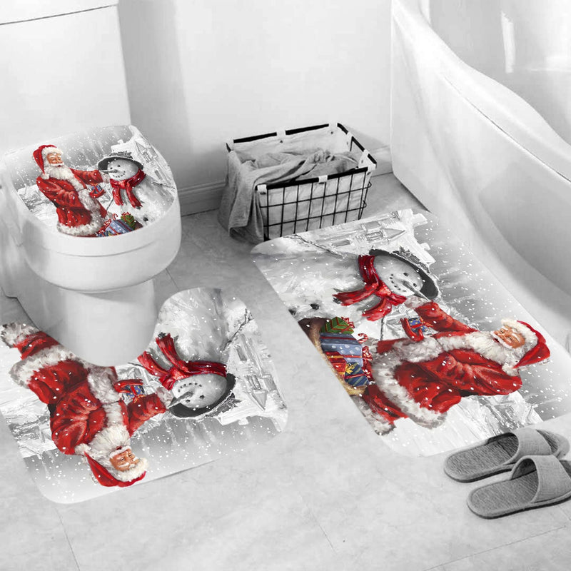 Christmas Shower Curtain Santa Joy