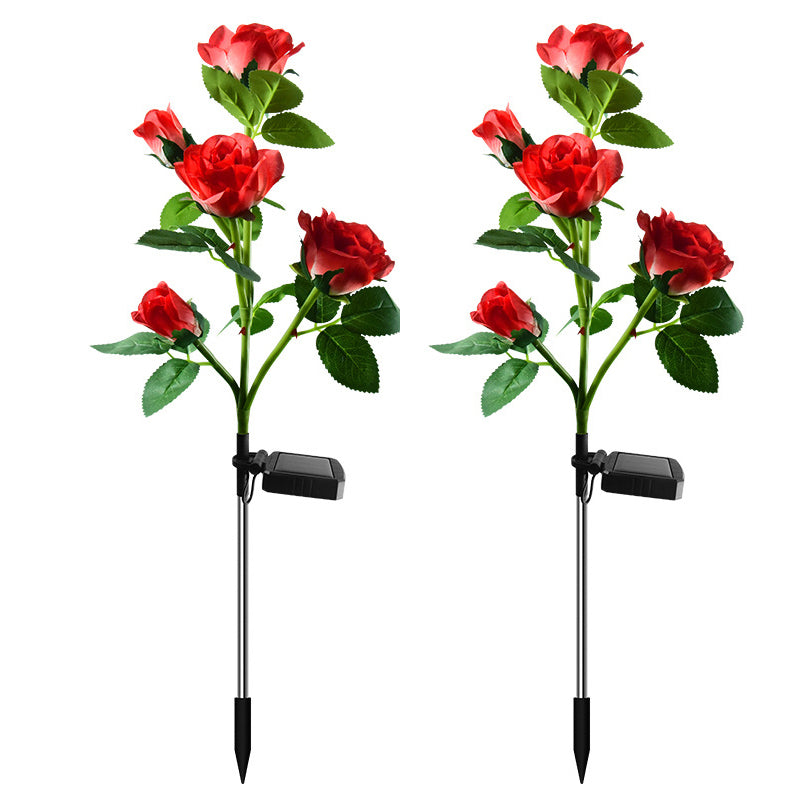 5 LED Solar Rose Flower Light