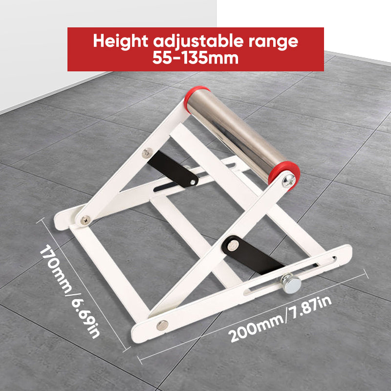 Adjustable support frame for the machine