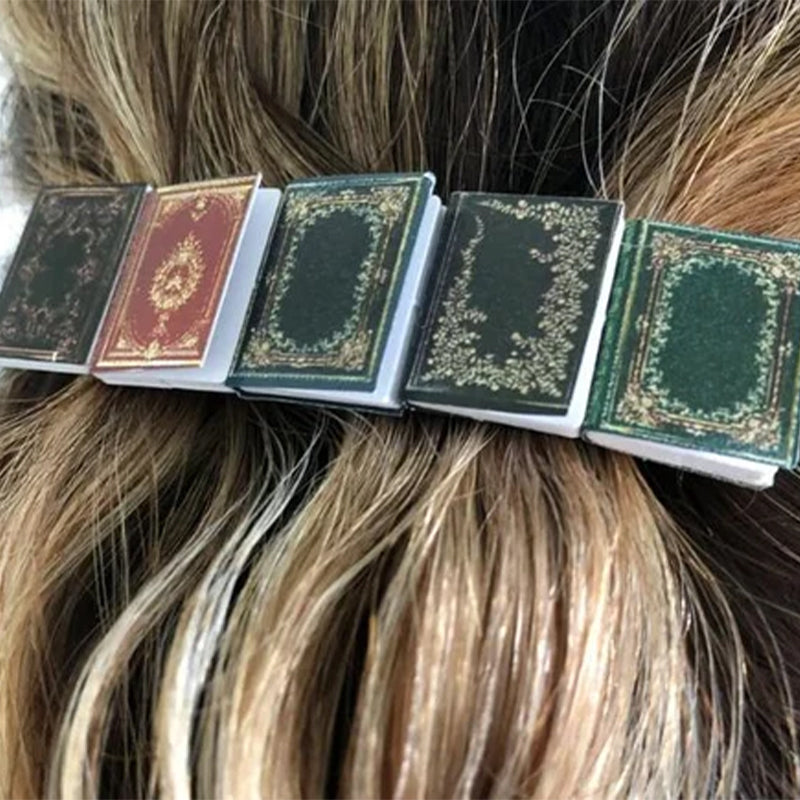 Miniature Book Hair Clip Barrette