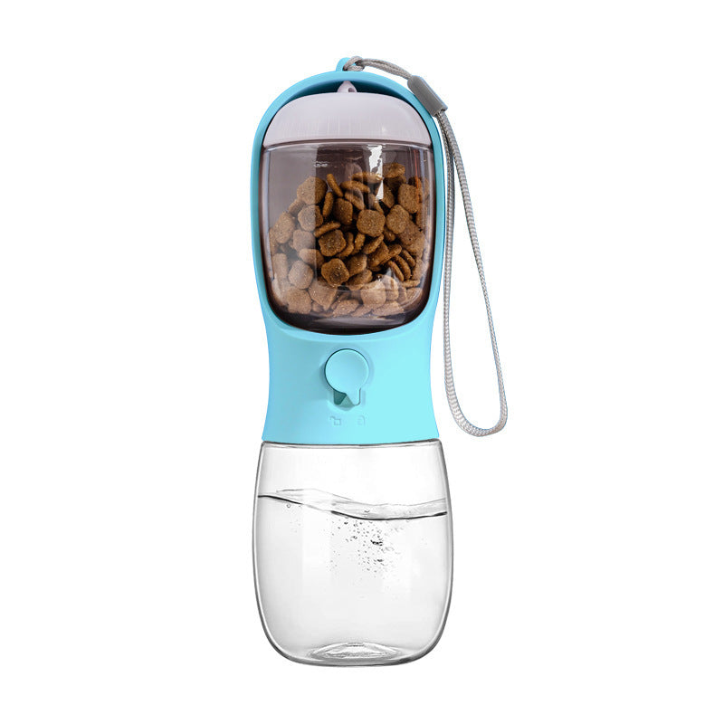 2 In 1 Portable Water Bottle Food Feeder