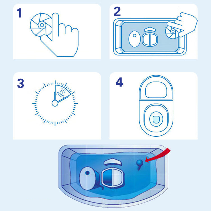 Two-color concentrated toilet cleaning block