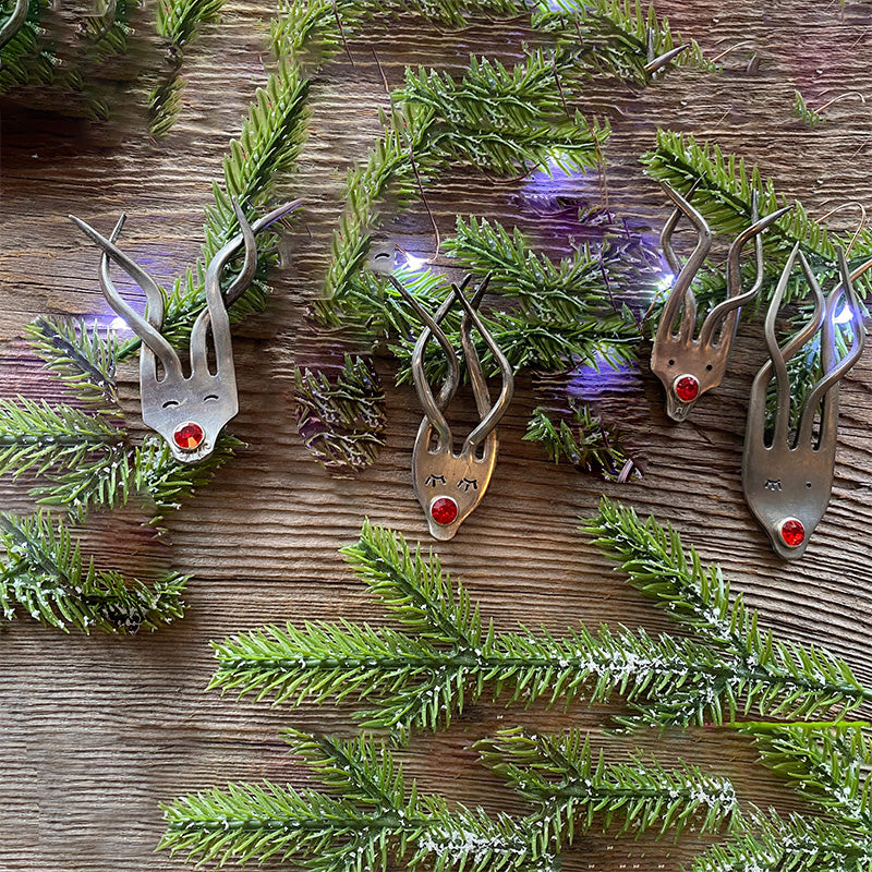 Funny Fork Reindeer Ornament