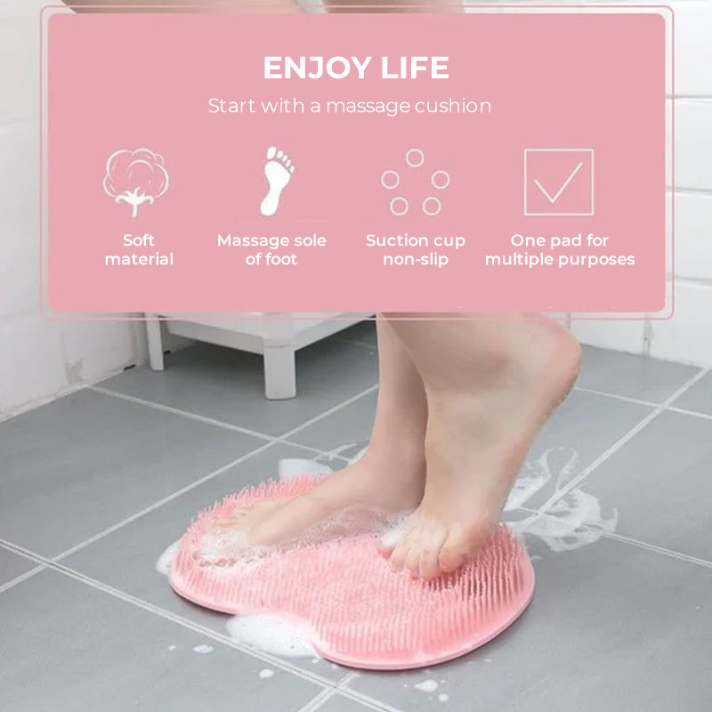 Shower Foot and Back Scrubber Massage Pad