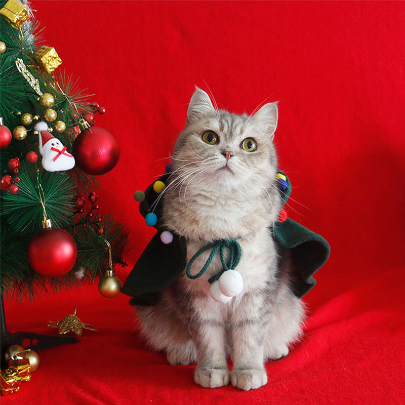 Pet Christmas Hooded Cape