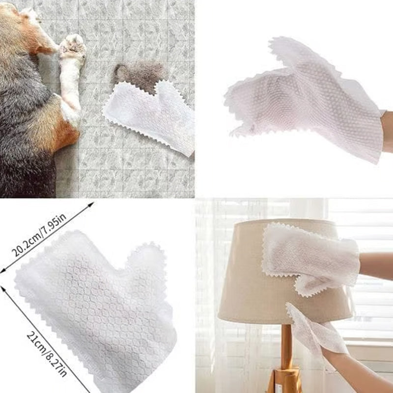 Fish Scale Cleaning Duster Gloves