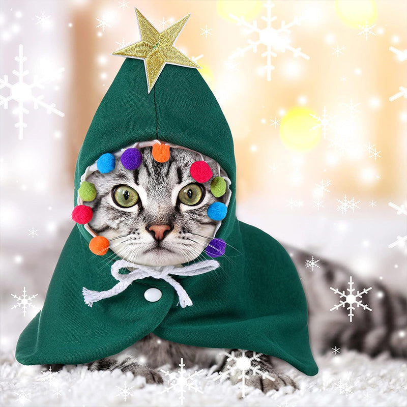 Pet Christmas Hooded Cape