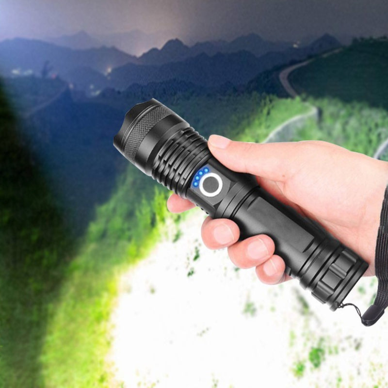 Powerful LED flashlight